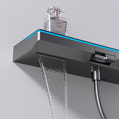 按键双功能极简花洒