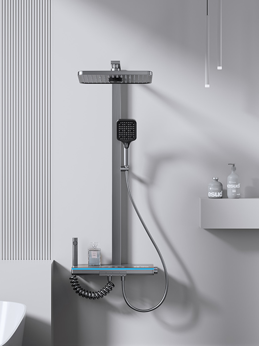 按键四功能花洒套装